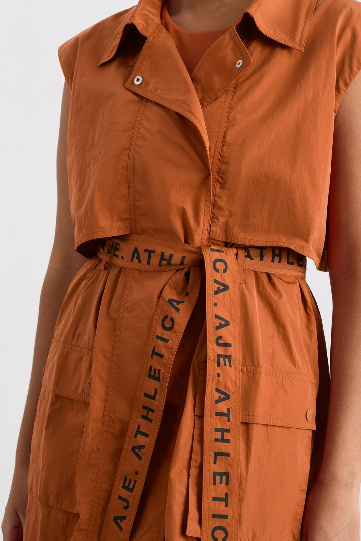 longline_belted_vest__4-1.webp Shop Aje ATHLETICA Longline Belted Vest 703 Copper Orange