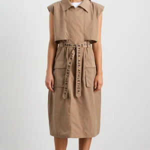 Online Aje ATHLETICA Longline Belted Vest 703 Natural Tan