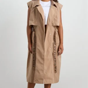 Online Aje ATHLETICA Longline Belted Vest 703 Natural Tan
