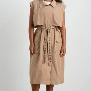 Online Aje ATHLETICA Longline Belted Vest 703 Natural Tan