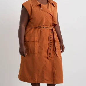 Shop Aje ATHLETICA Longline Belted Vest 703 Copper Orange