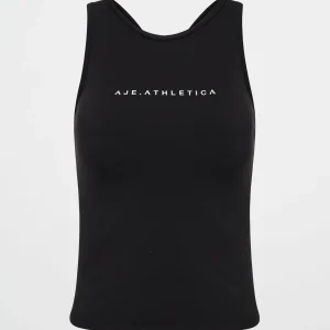 Online Aje ATHLETICA Longline Racer Back Tank 135 Black