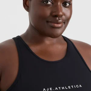 Online Aje ATHLETICA Longline Racer Back Tank 135 Black