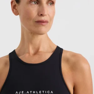 Online Aje ATHLETICA Longline Racer Back Tank 135 Black