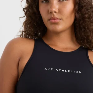 Online Aje ATHLETICA Longline Racer Back Tank 135 Black