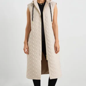 Outlet Aje ATHLETICA Longline Sleeveless Jacket 703 Moonstone Grey