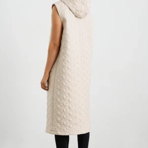 Outlet Aje ATHLETICA Longline Sleeveless Jacket 703 Moonstone Grey