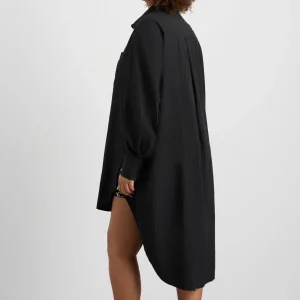 Outlet Aje ATHLETICA Longline Windbreaker Shirt 438 Black