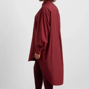 Flash Sale Aje ATHLETICA Longline Windbreaker Shirt 438 Red Currant