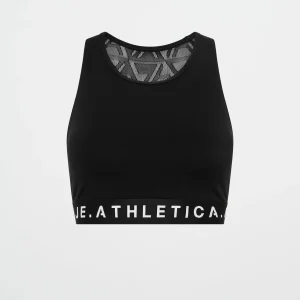 Online Aje ATHLETICA Mesh Back Sports Bra 375 Black/White Logo