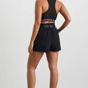 Online Aje ATHLETICA Mesh Back Sports Bra 375 Black/White Logo