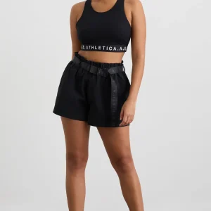 Online Aje ATHLETICA Mesh Back Sports Bra 375 Black/White Logo