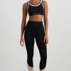 Discount Aje ATHLETICA Mesh Inset 7/8 Legging 228 Black Light Blush