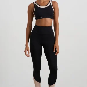 Discount Aje ATHLETICA Mesh Inset 7/8 Legging 228 Black Light Blush