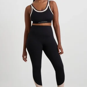 Discount Aje ATHLETICA Mesh Inset 7/8 Legging 228 Black Light Blush