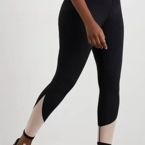 Discount Aje ATHLETICA Mesh Inset 7/8 Legging 228 Black Light Blush