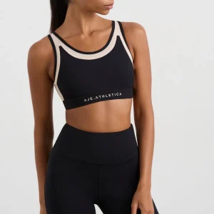 Cheap Aje ATHLETICA Mesh Racer Bra 365 Black Light Blush
