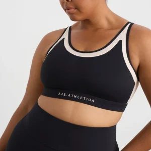 Cheap Aje ATHLETICA Mesh Racer Bra 365 Black Light Blush