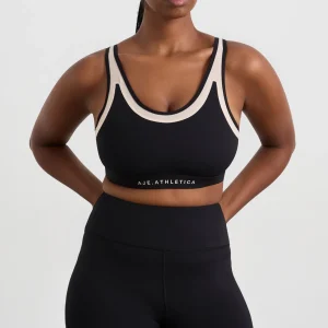 Cheap Aje ATHLETICA Mesh Racer Bra 365 Black Light Blush