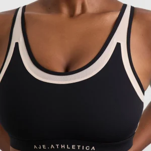 Cheap Aje ATHLETICA Mesh Racer Bra 365 Black Light Blush