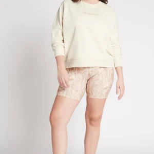 Online Aje ATHLETICA Metallic Signature Logo Crew Jumper 401 Light Ivory