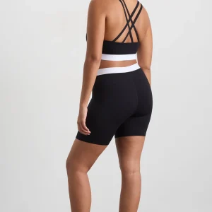 Best Sale Aje ATHLETICA Mid Cross Over Bike Shorts 607 Black/White