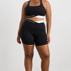 Best Sale Aje ATHLETICA Mid Cross Over Bike Shorts 607 Black/White
