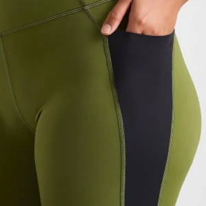 Sale Aje ATHLETICA Mid Length Bike Short 606 Evergreen Black