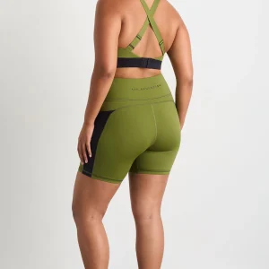 Sale Aje ATHLETICA Mid Length Bike Short 606 Evergreen Black