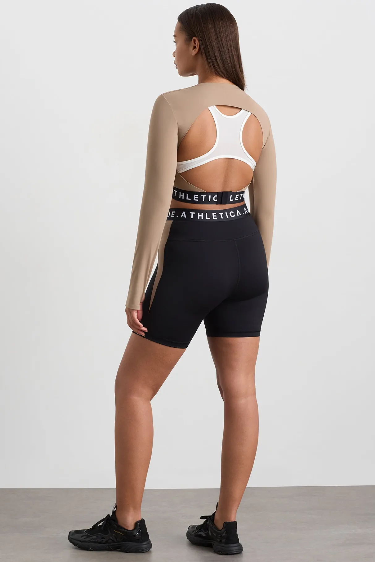 mid_length_logo_bike_short__8-1.webp Best Aje ATHLETICA Mid Length Logo Bike Short 250 Black/Dune