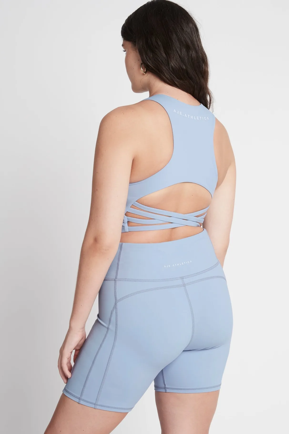 mid_length_logo_bike_short__9.webp Cheap Aje ATHLETICA Mid Length Logo Bike Short 612 Steel Blue