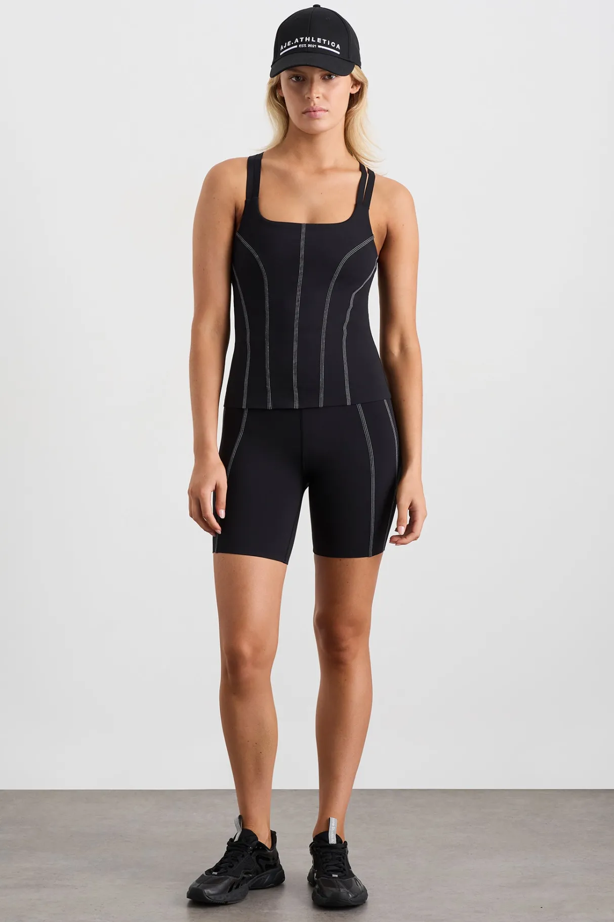 mid_length_panel_shorts__2.webp New Aje ATHLETICA Mid Length Panel Shorts 615 Black