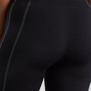 New Aje ATHLETICA Mid Length Panel Shorts 615 Black