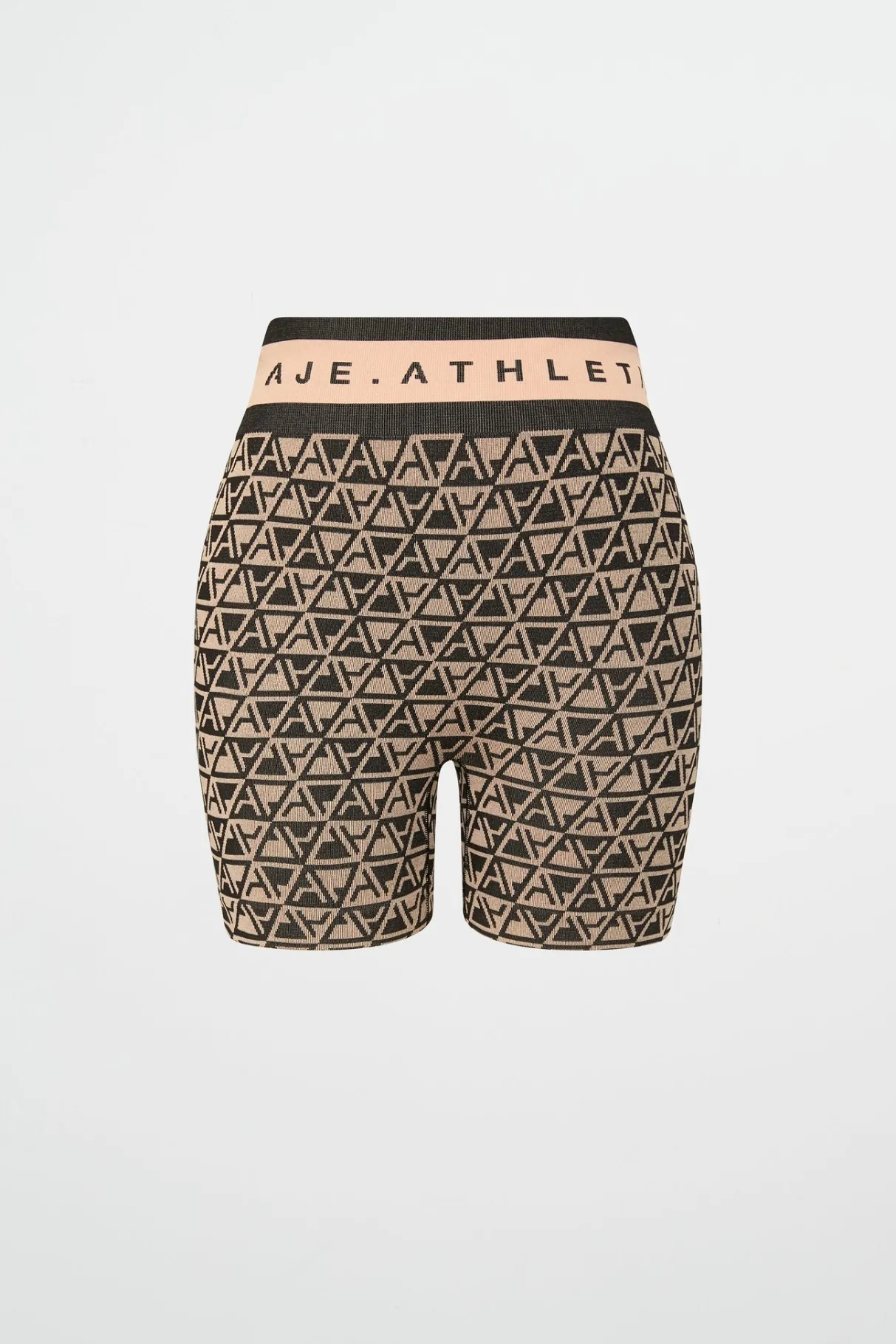 mid_length_seamless_bike_shorts__1.webp Online Aje ATHLETICA Mid Length Seamless Bike Shorts 624 Geo Print/Beige