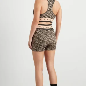 Online Aje ATHLETICA Mid Length Seamless Bike Shorts 624 Geo Print/Beige