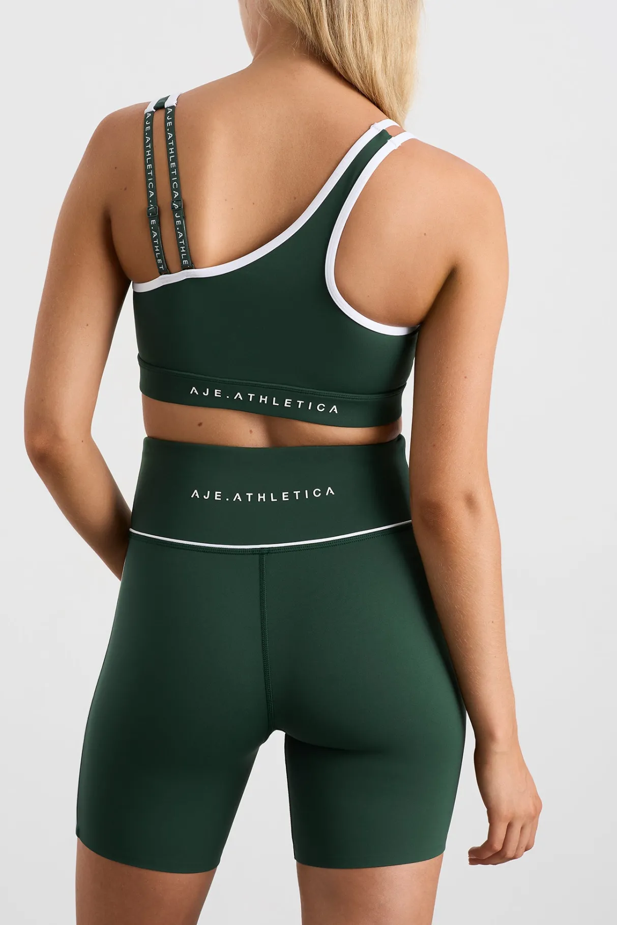 mid_piped_bike_shorts__3.webp Cheap Aje ATHLETICA Mid Piped Bike Shorts 607 Pine Green White
