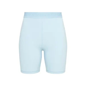 Fashion Aje ATHLETICA Mid Rise Logotape Shorts 607 Ice Blue
