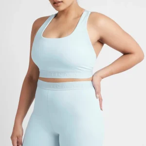 Fashion Aje ATHLETICA Mid Rise Logotape Shorts 607 Ice Blue