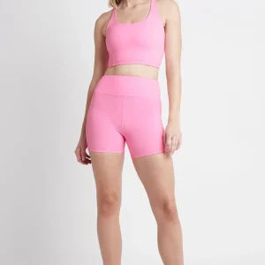 Outlet Aje ATHLETICA Mid-Rise Logo Bike Shorts 610 Dahlia Pink