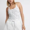 Outlet Aje ATHLETICA Monogram Logo Racerback Singlet 113 White/Forest Green
