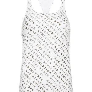 Outlet Aje ATHLETICA Monogram Logo Racerback Singlet 113 White/Forest Green