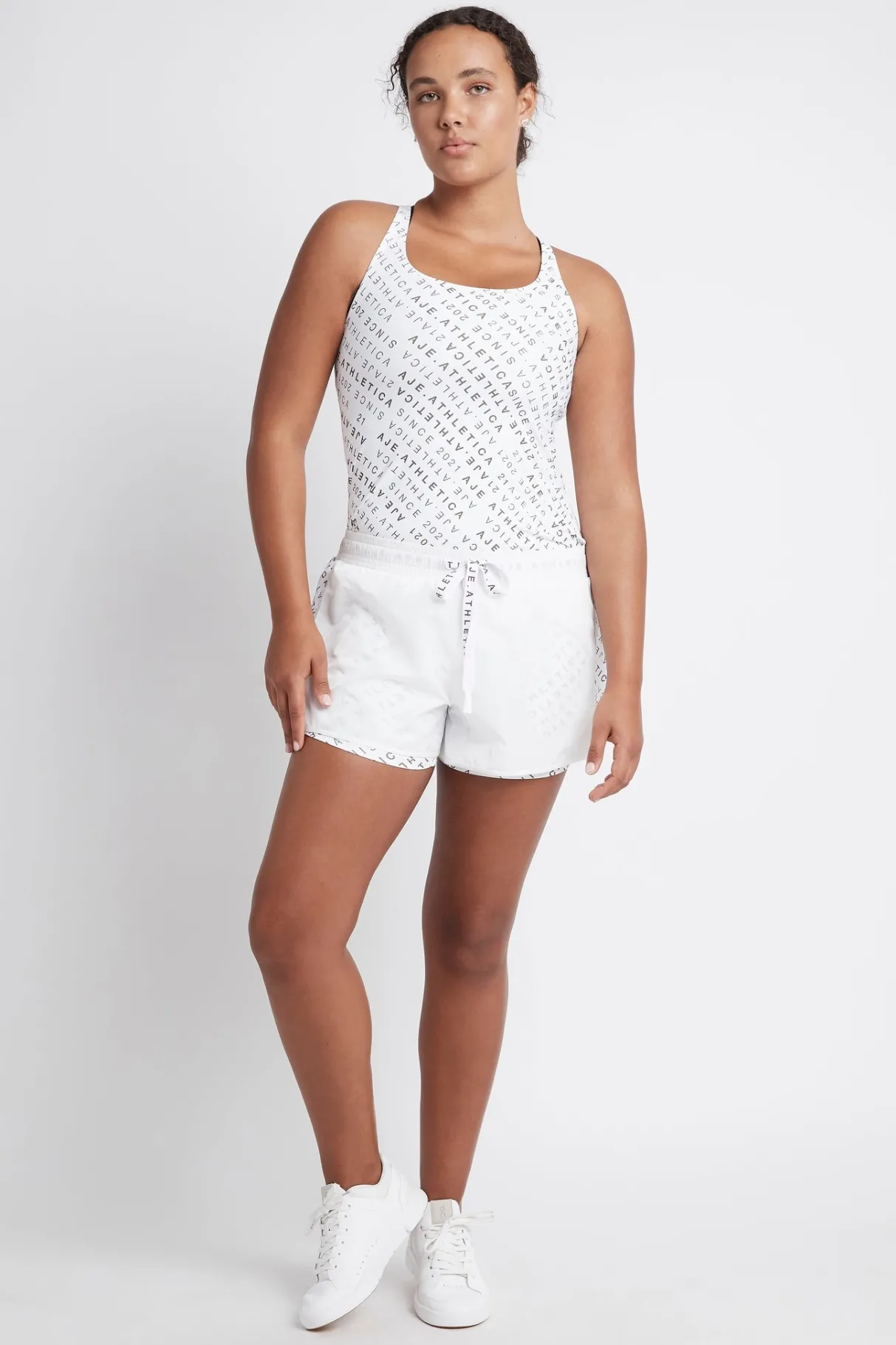 monogram_logo_racerback_singlet__10.webp Outlet Aje ATHLETICA Monogram Logo Racerback Singlet 113 White/Forest Green