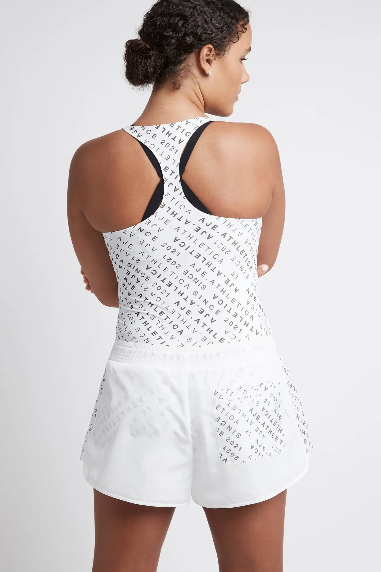 monogram_logo_running_short__9.webp Best Aje ATHLETICA Monogram Logo Running Short 602 White/Forest Green