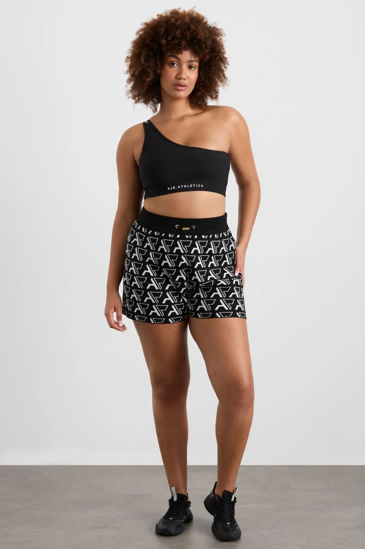 monogram_shorts__10.webp Hot Aje ATHLETICA Monogram Shorts 640 Monogram Intarsia