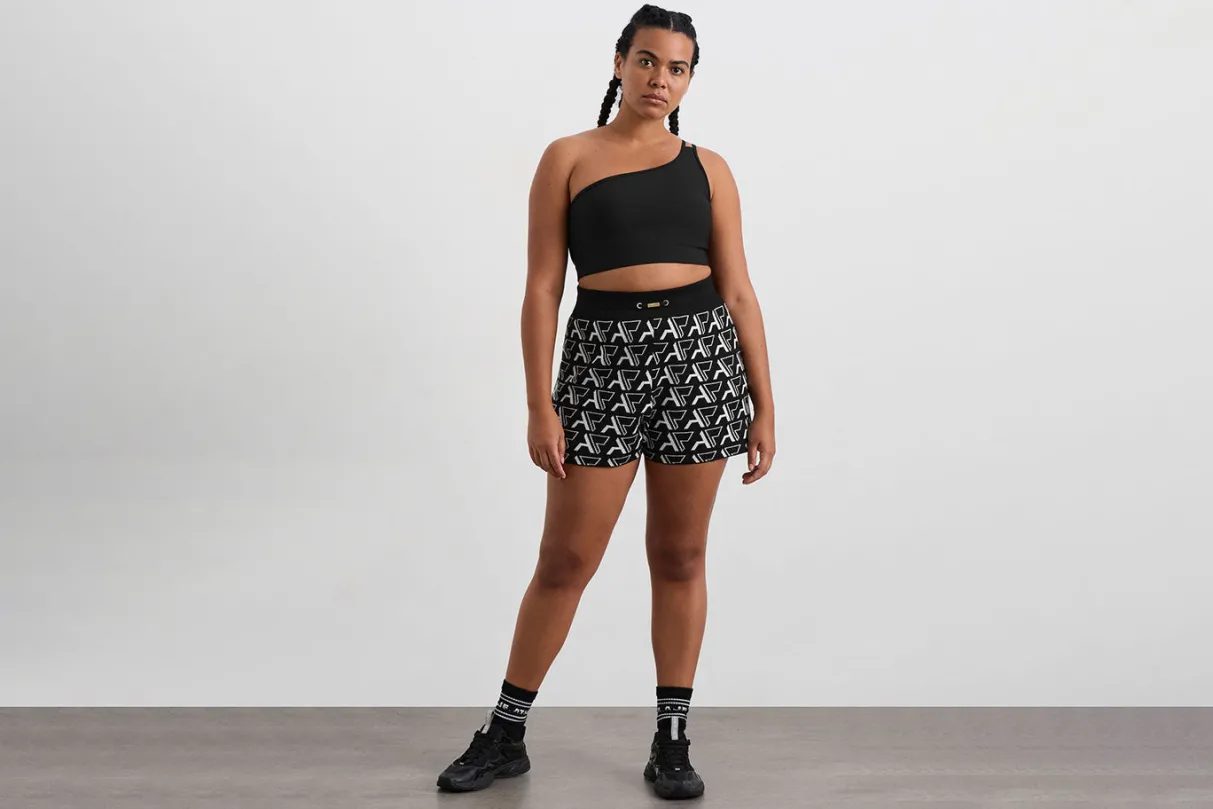 monogram_shorts__14.webp Hot Aje ATHLETICA Monogram Shorts 640 Monogram Intarsia
