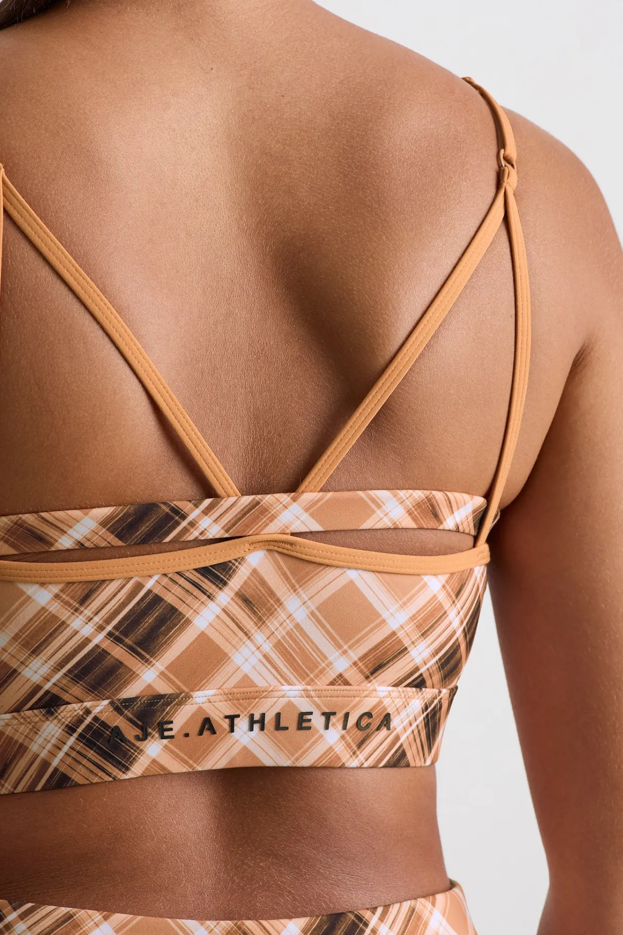 multi_strap_sports_bra__9.webp Shop Aje ATHLETICA Multi Strap Sports Bra 363 Blurred Tan Check