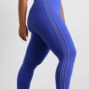 Cheap Aje ATHLETICA Notch Logo 7/8 Legging 240 Marine Blue Latte Beige