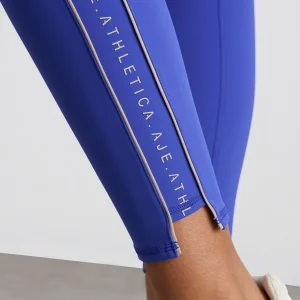 Cheap Aje ATHLETICA Notch Logo 7/8 Legging 240 Marine Blue Latte Beige