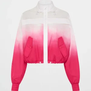 Store Aje ATHLETICA Ombre Hooded Spray Jacket 716 Ombre Pink