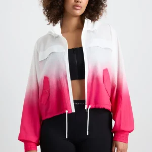 Store Aje ATHLETICA Ombre Hooded Spray Jacket 716 Ombre Pink